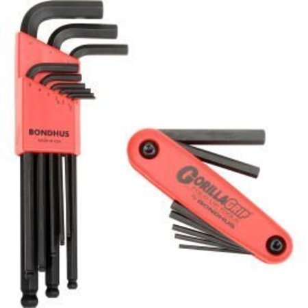 BONDHUS Bondhus 14187 & 14189 Bonus Pack - Balldriver L-wrench Set & Gorilla Grip Fold-up Set 14187+14189